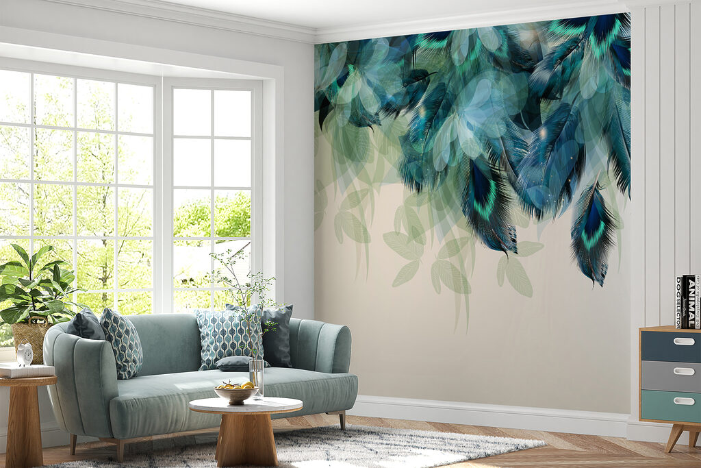 Bordüre aus Pfauenfedern — Interieur 4