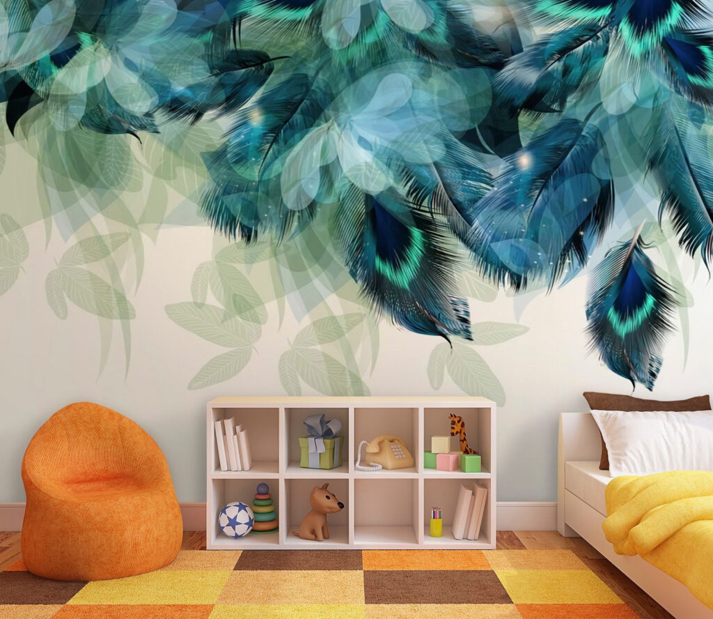 Bordüre aus Pfauenfedern — Interieur 3