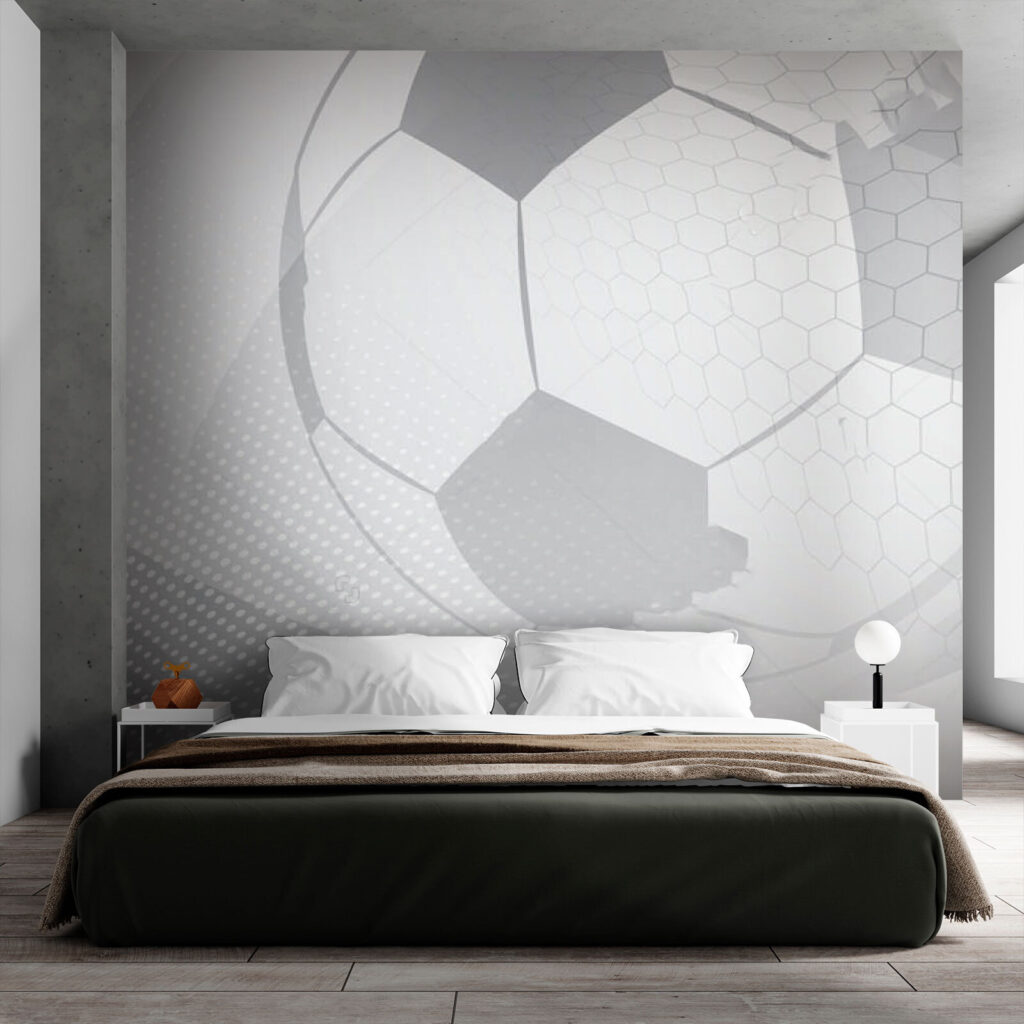 Ball in weißen Linien in einem Interieur