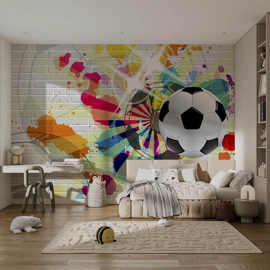 Fußball mit Farbspritzern — Interieur 5
