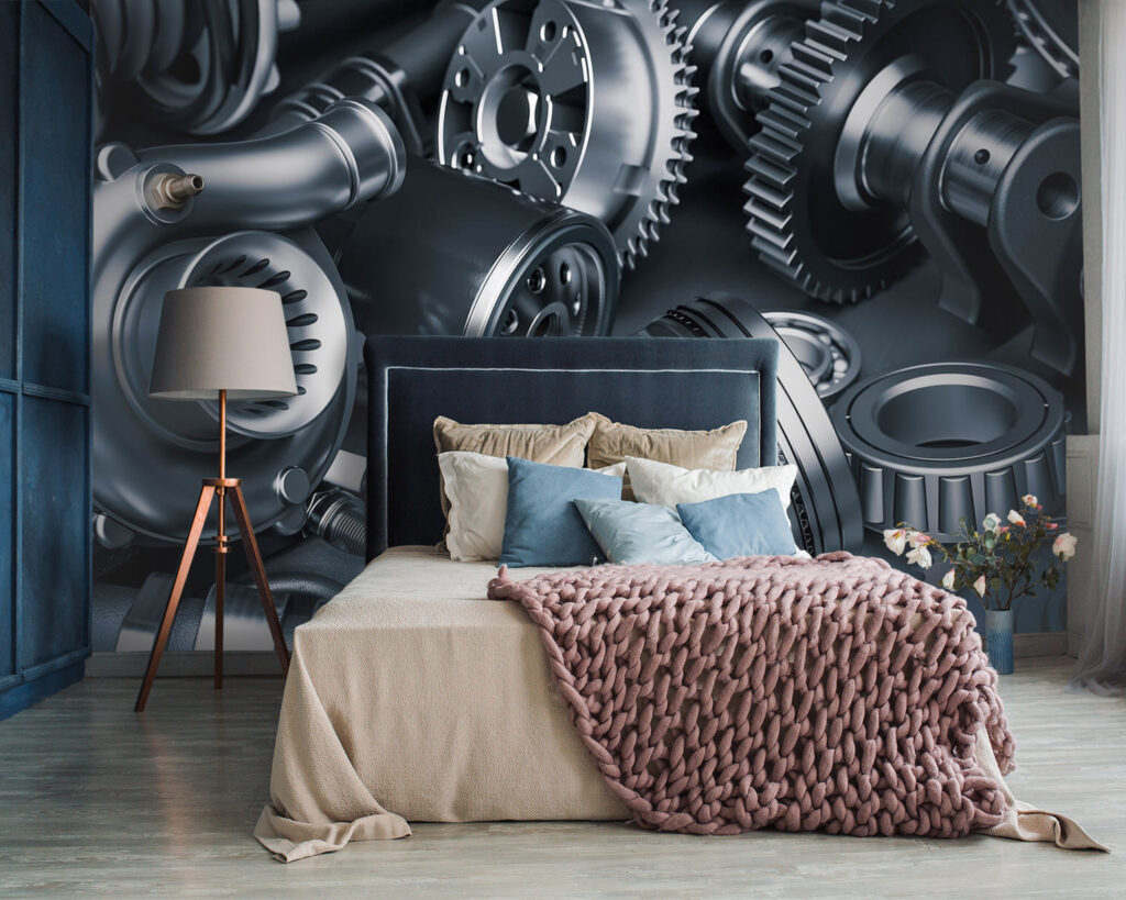 Zusammenspiel der Zahnräder in einem Interieur