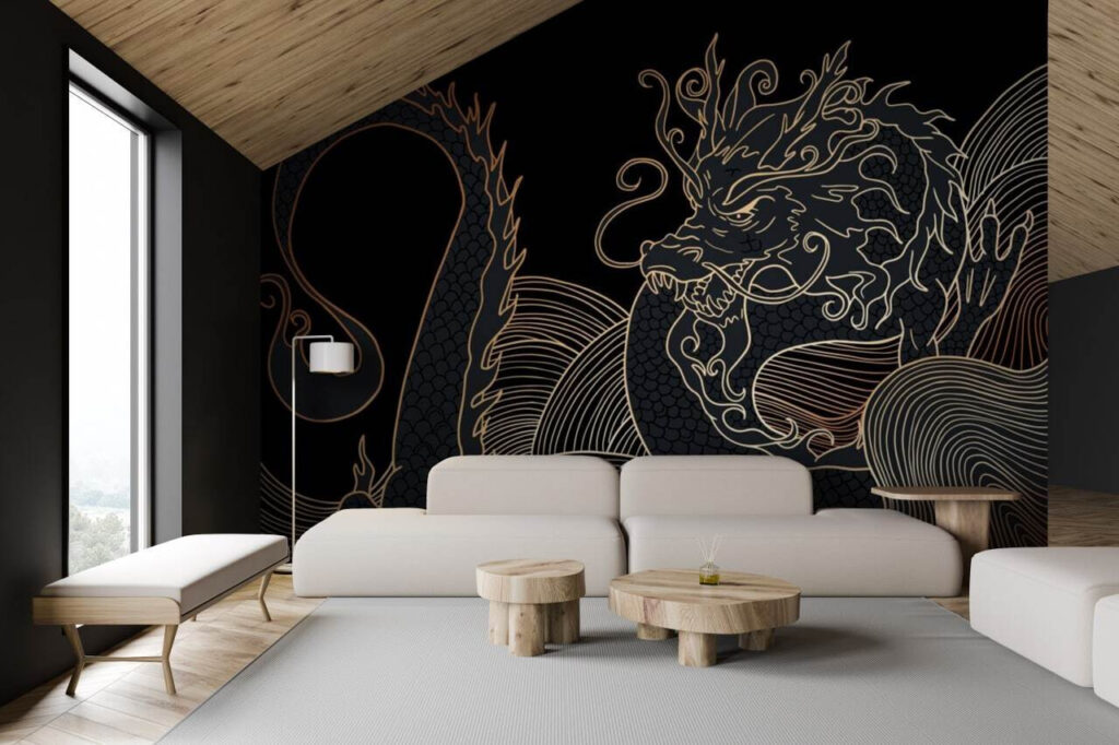 Mystischer Drache im Dunkeln — Interieur 2