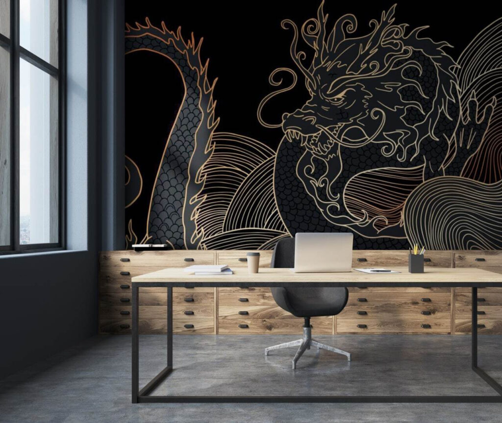 Mystischer Drache im Dunkeln — Interieur 1