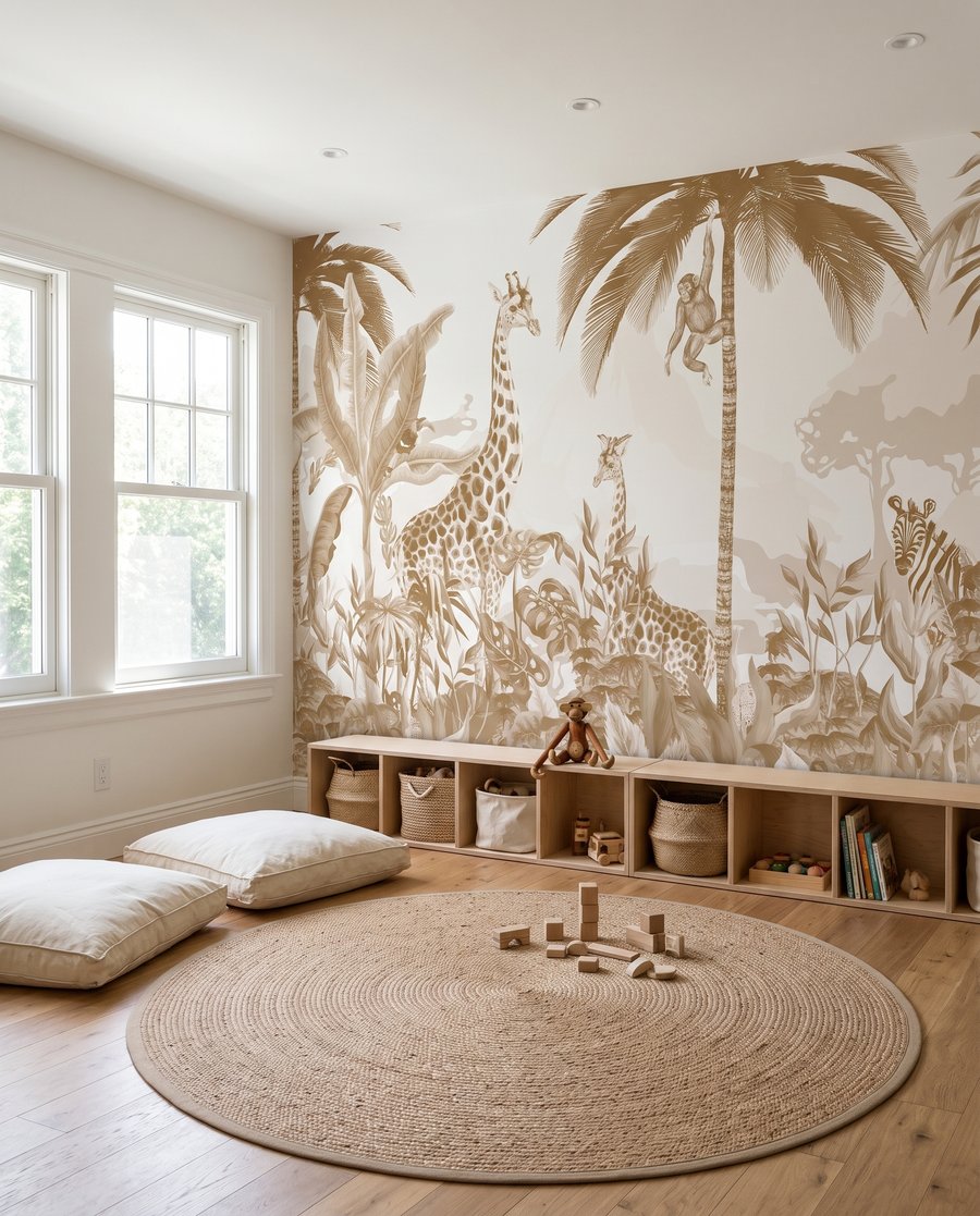 Giraffen in Goldgrün — Interieur 3