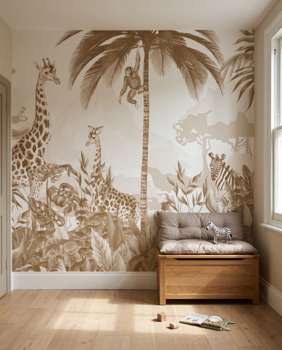 Giraffen in Goldgrün — Interieur 5