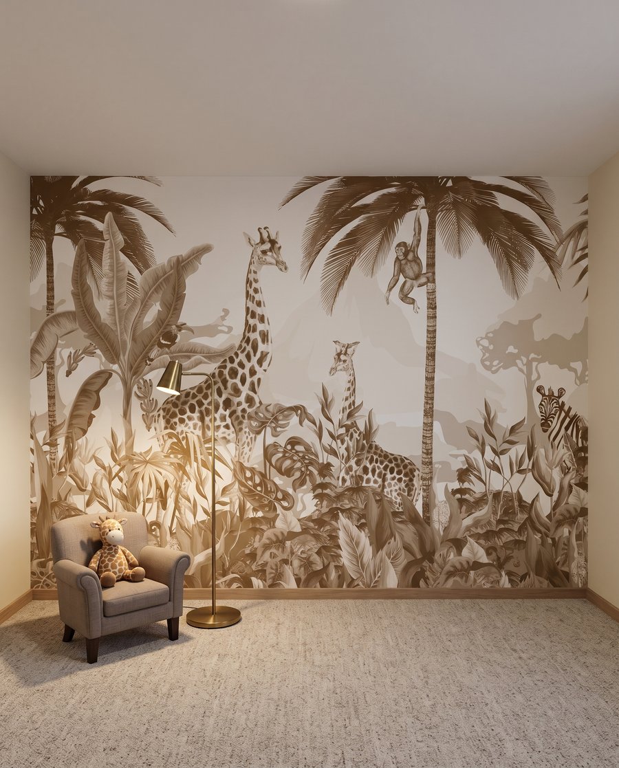 Giraffen in Goldgrün — Interieur 6