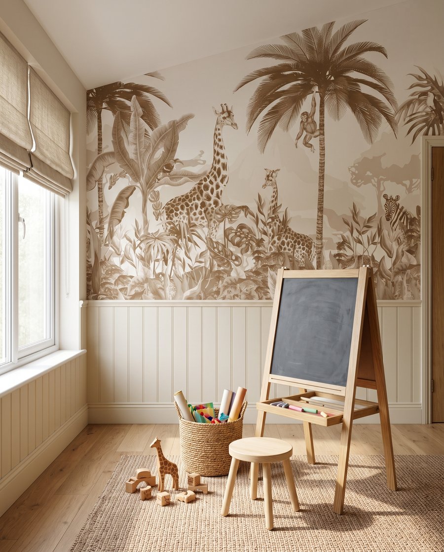 Giraffen in Goldgrün — Interieur 7