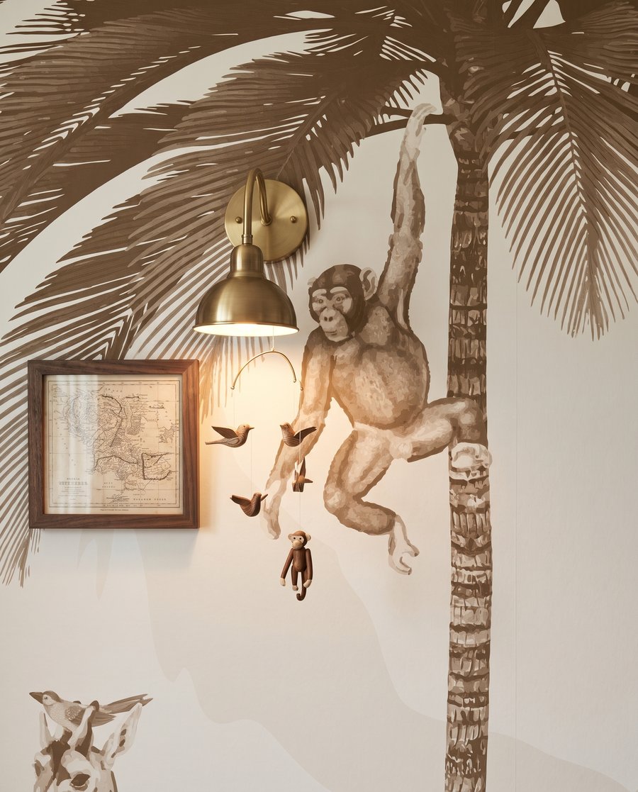Giraffen in Goldgrün — Detail