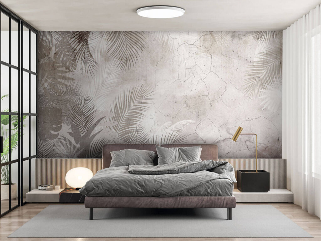 Spuren von Palmen in einem Interieur