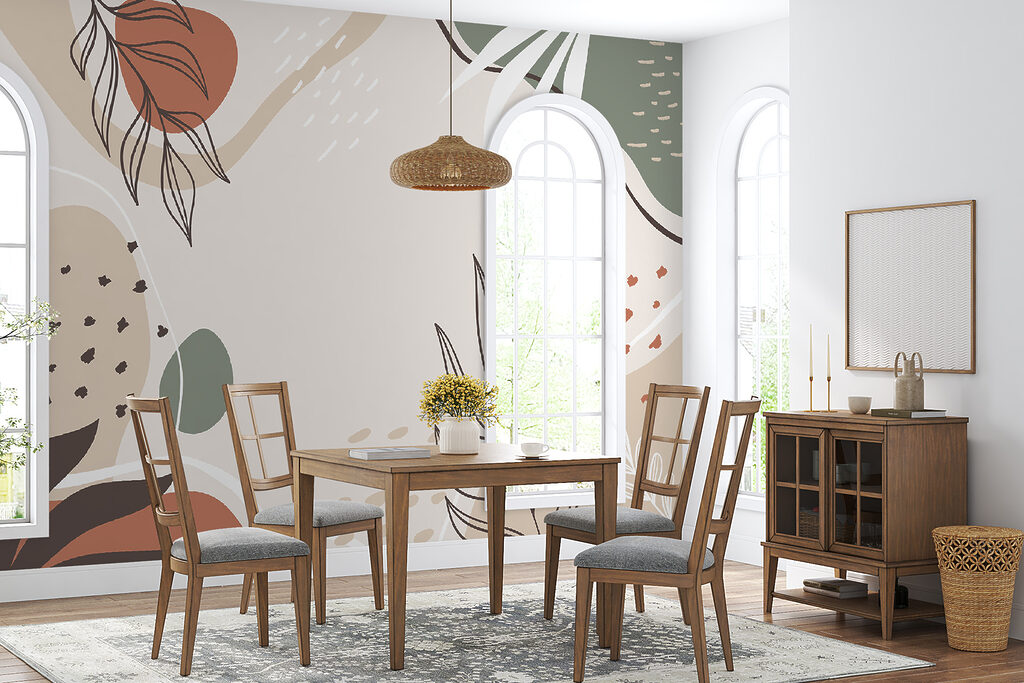 Bunte Zweige auf Weiß — Interieur 4