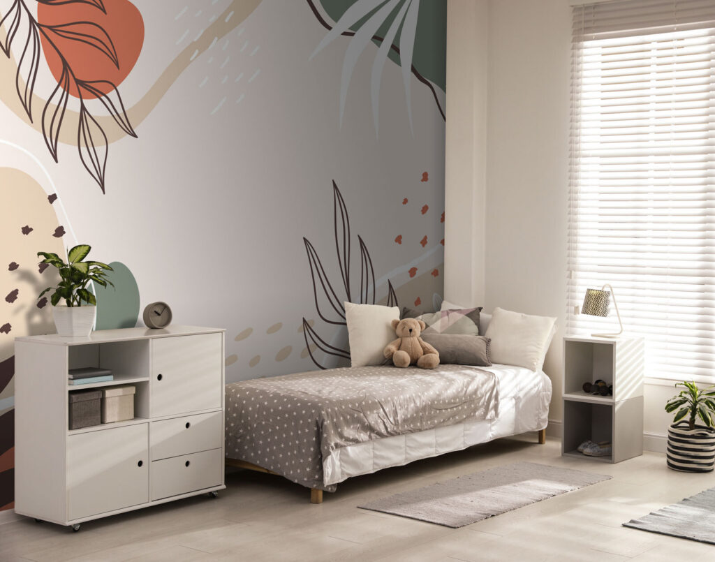 Bunte Zweige auf Weiß — Interieur 3
