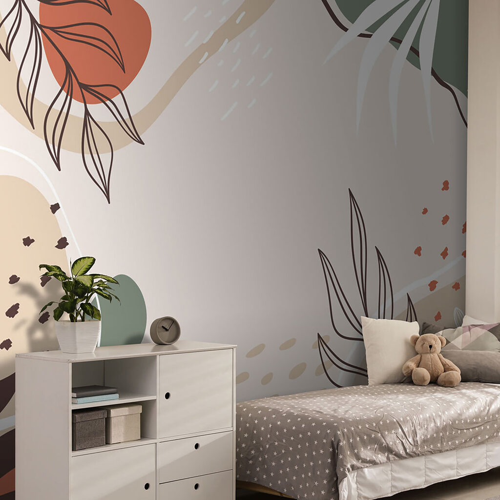 Bunte Zweige auf Weiß — Interieur 5