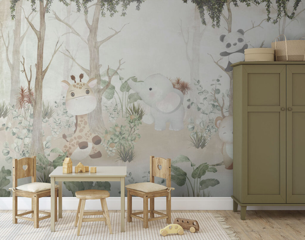 Tierchen zwischen blassen Bäumen — Interieur 3