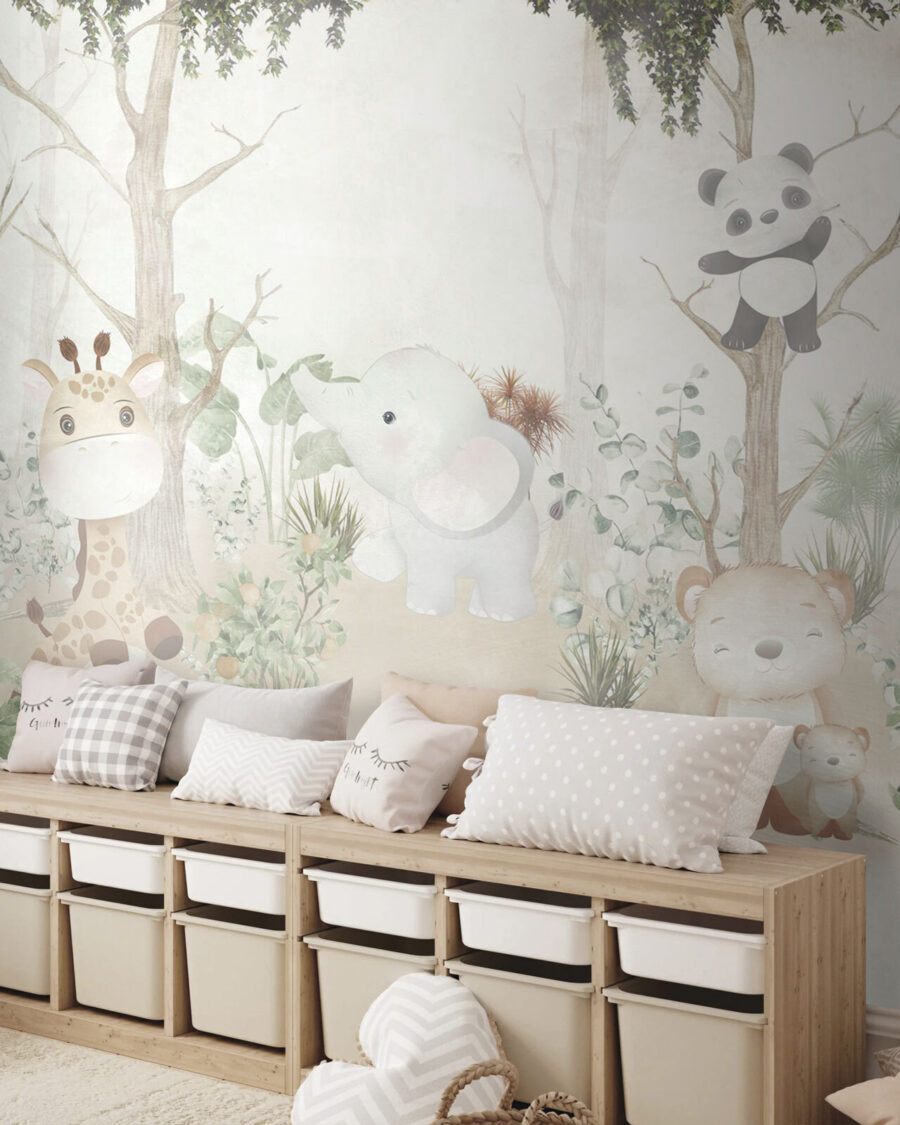 Tierchen zwischen blassen Bäumen — Interieur 5