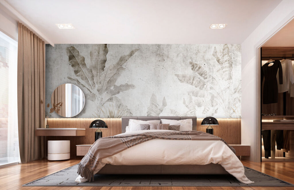 Palmblatt in alten Abdrücken — Interieur 2