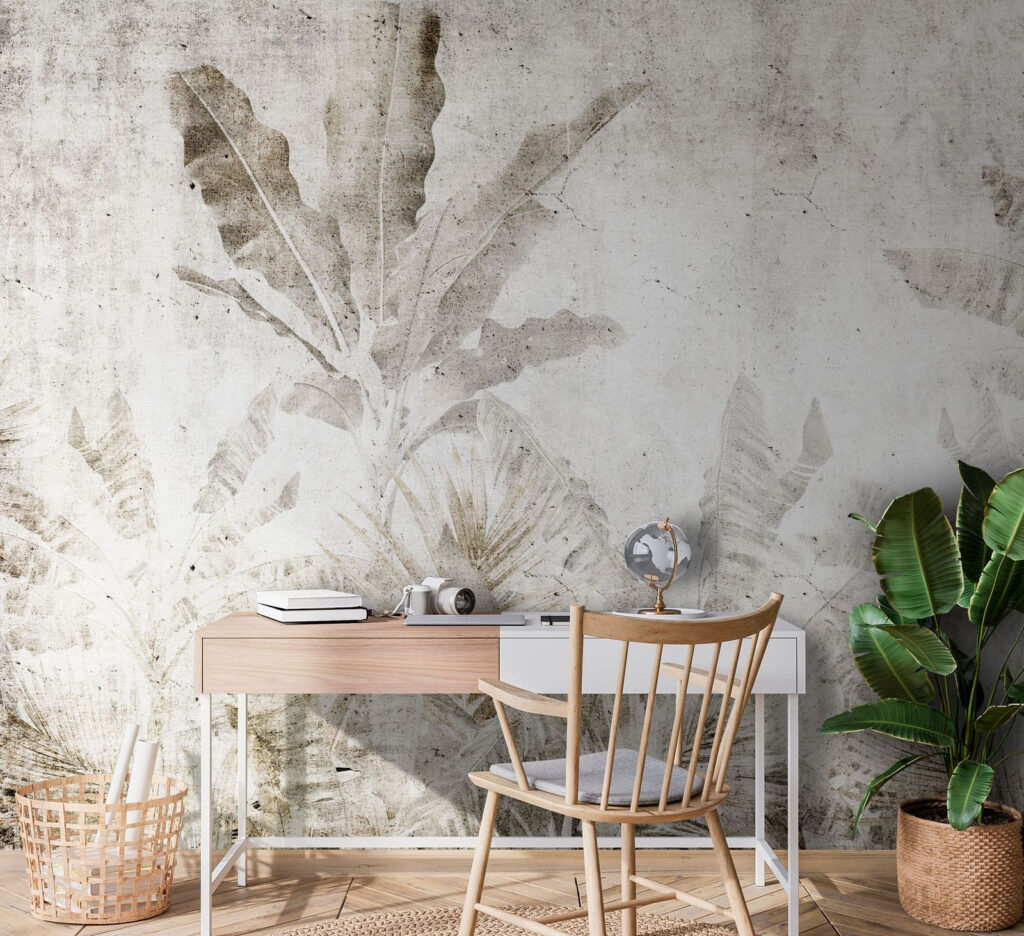 Palmblatt in alten Abdrücken — Interieur 1