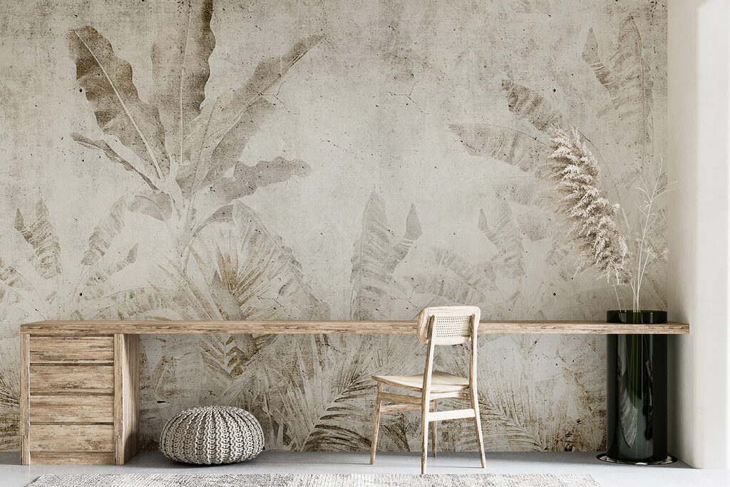 Palmblatt in alten Abdrücken — Interieur 6