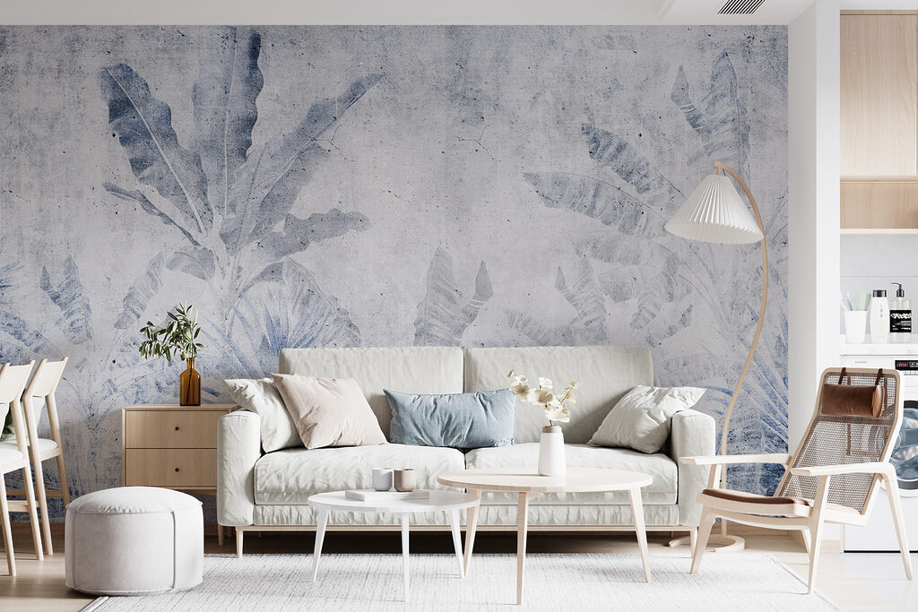 Palmblatt in alten Abdrücken — Interieur 2