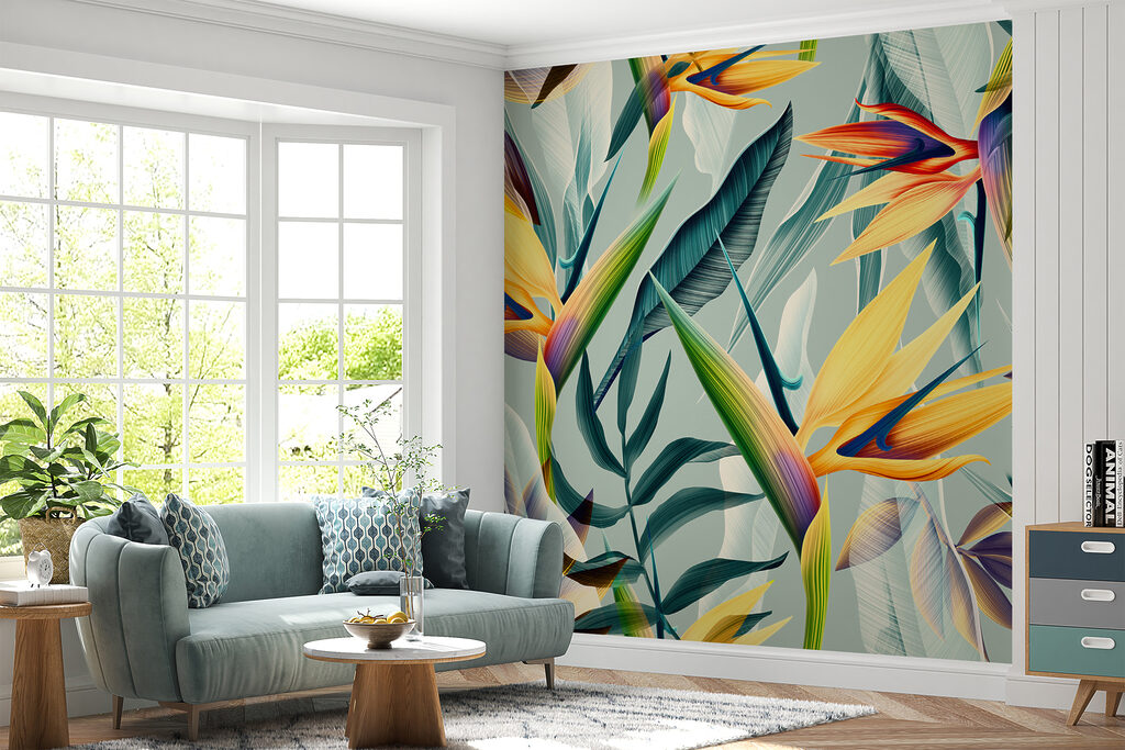 Bunte Blüten und Blätter — Interieur 7