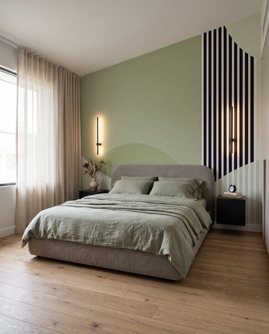 Streifen zwischen runden Formen — Interieur 2