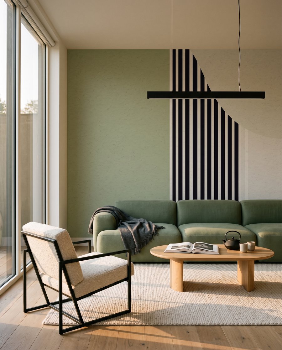 Streifen zwischen runden Formen — Interieur 3
