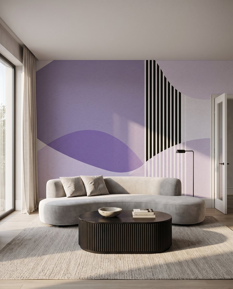 Streifen zwischen runden Formen — Interieur 2