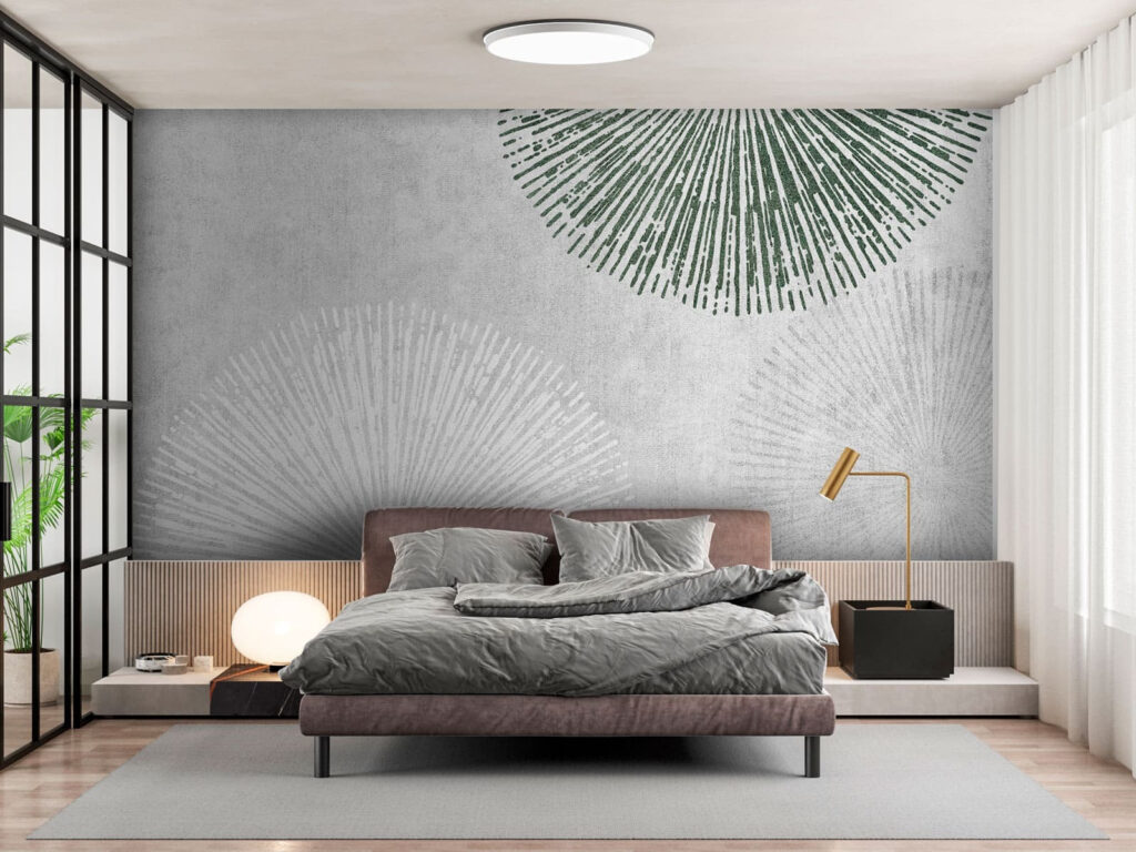 Weiß-grüne Fächer — Interieur 3
