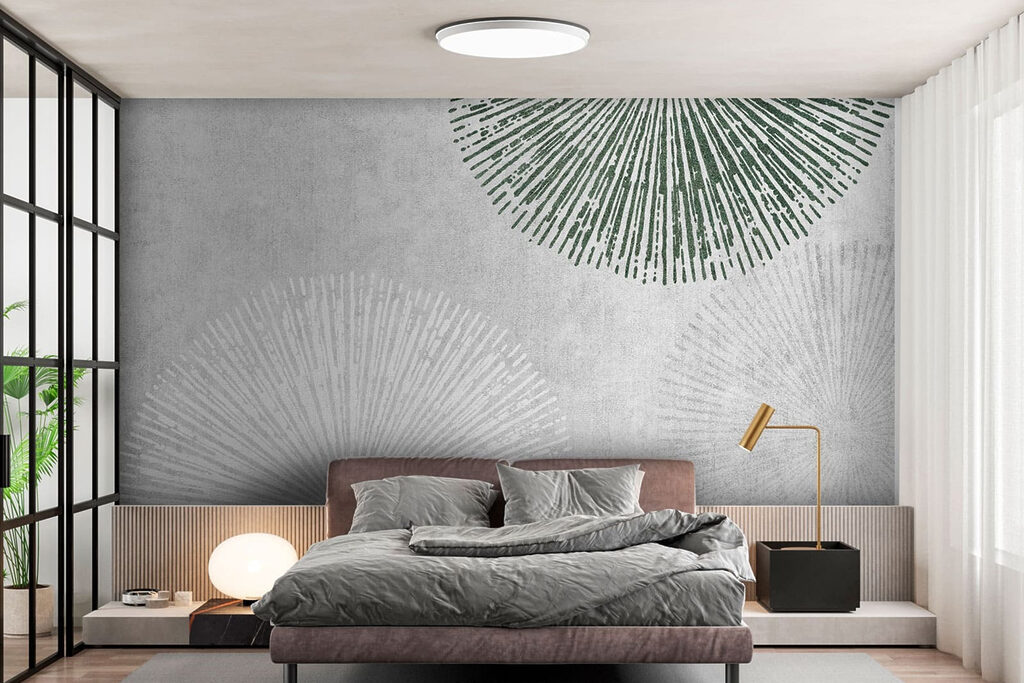 Weiß-grüne Fächer — Interieur 5
