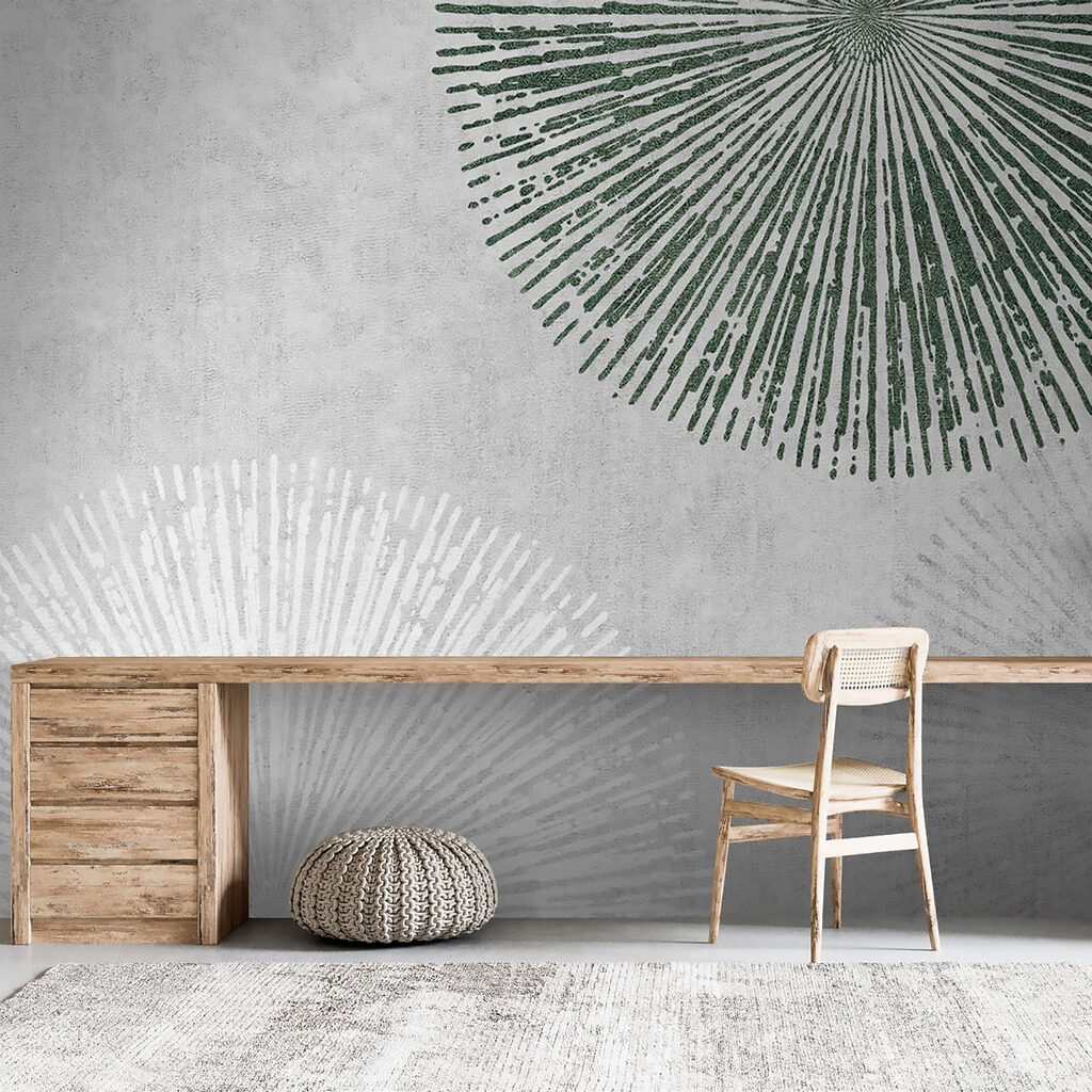 Weiß-grüne Fächer — Interieur 6
