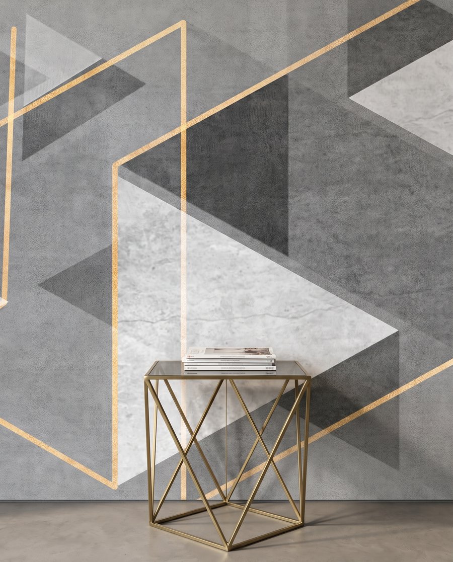 Dreiecke in grauer Tiefe — Interieur 5