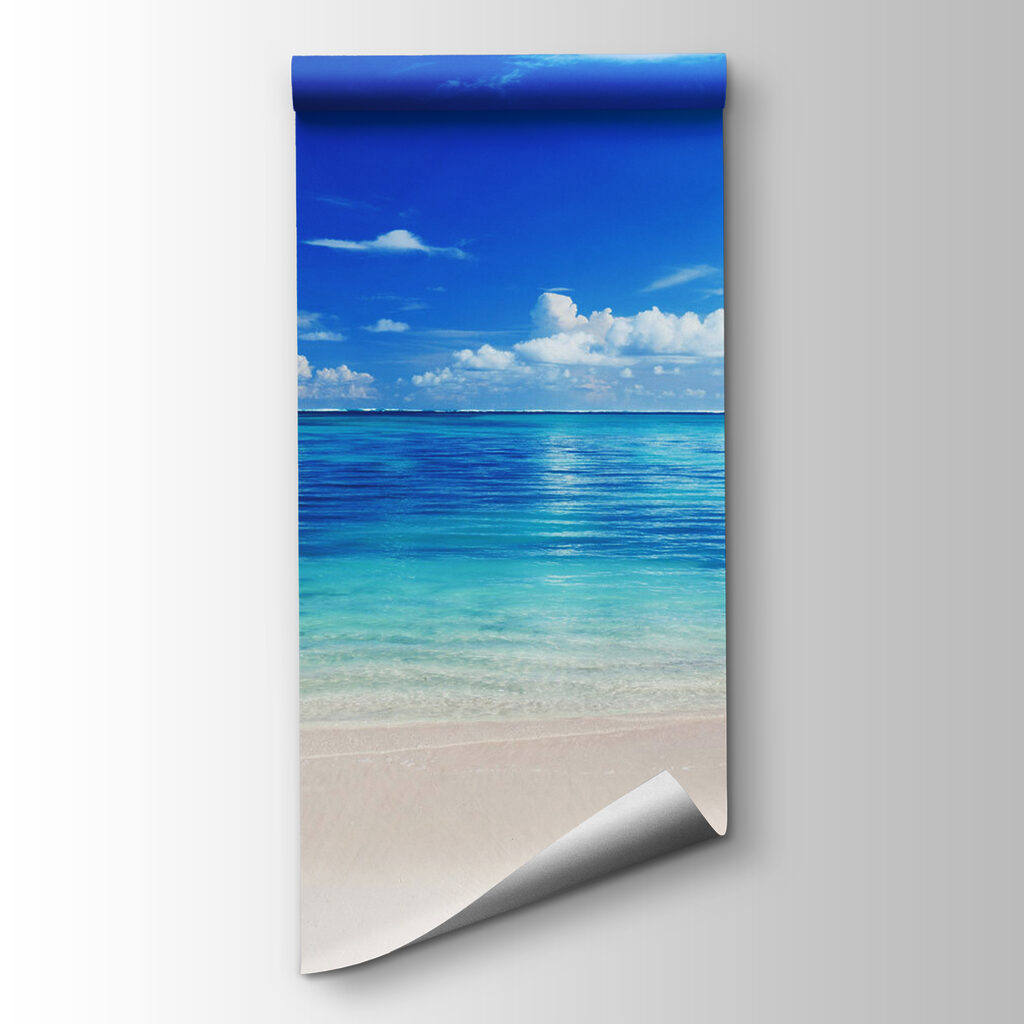 Strand in klarem Blau — Produktansicht