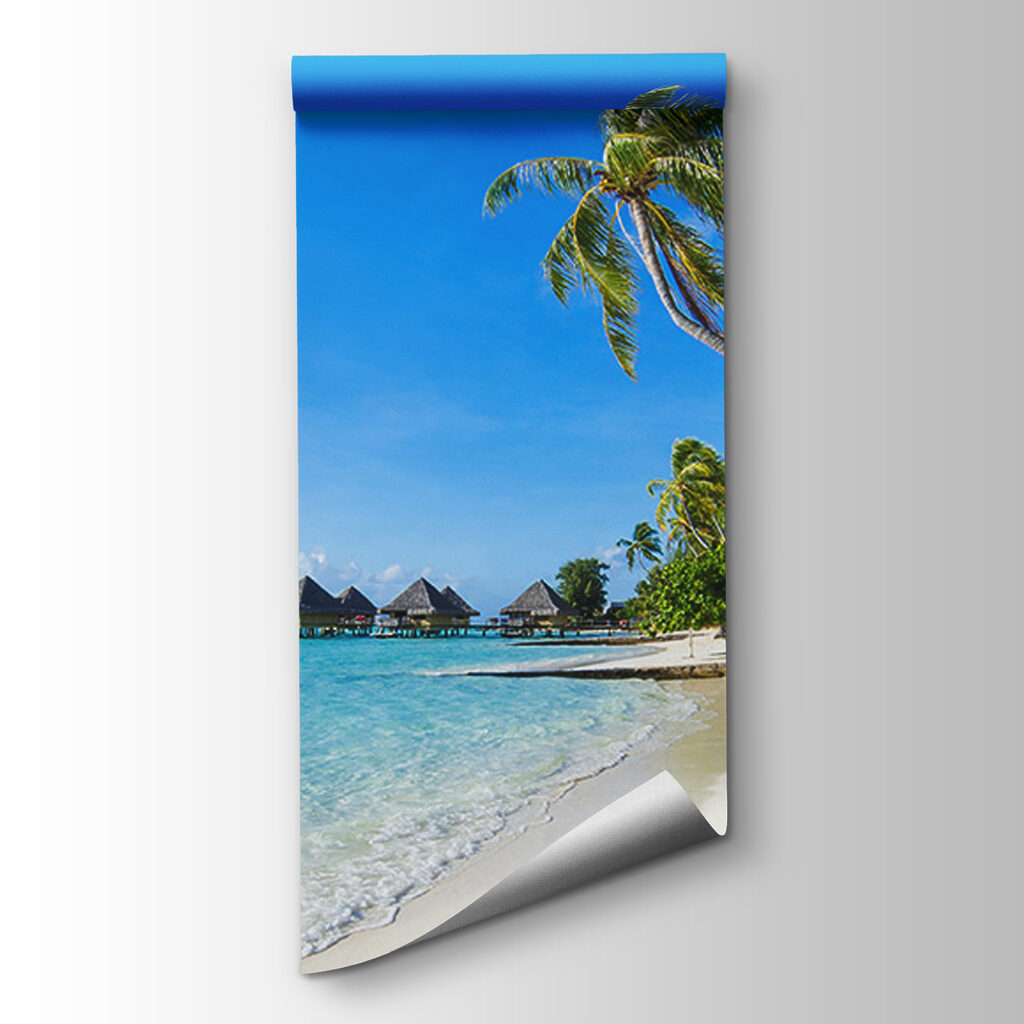 Strand mit Palmen — Produktansicht