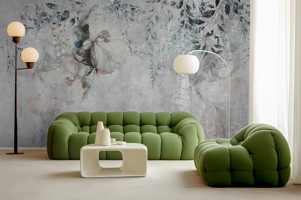 Blüten auf verwittertem Grund — Interieur 4