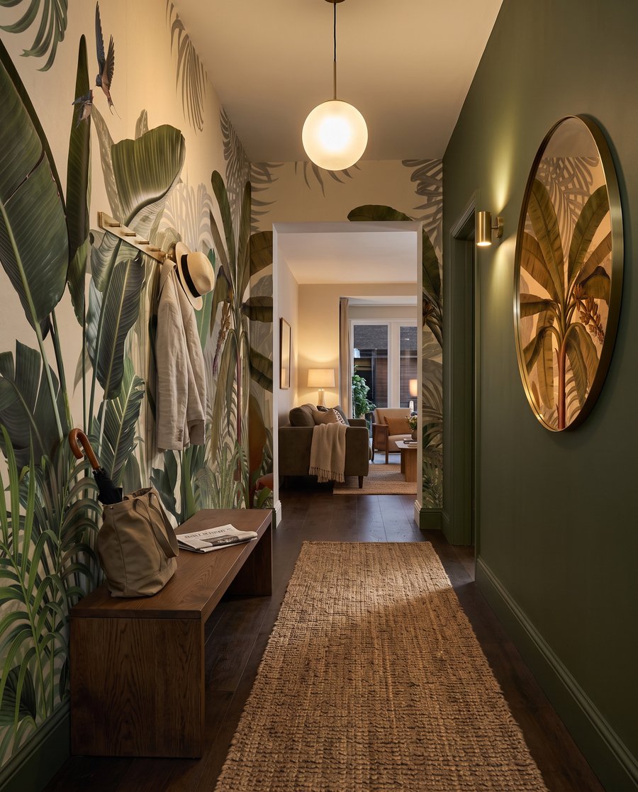Blätter über tiefem Grün — Interieur 4