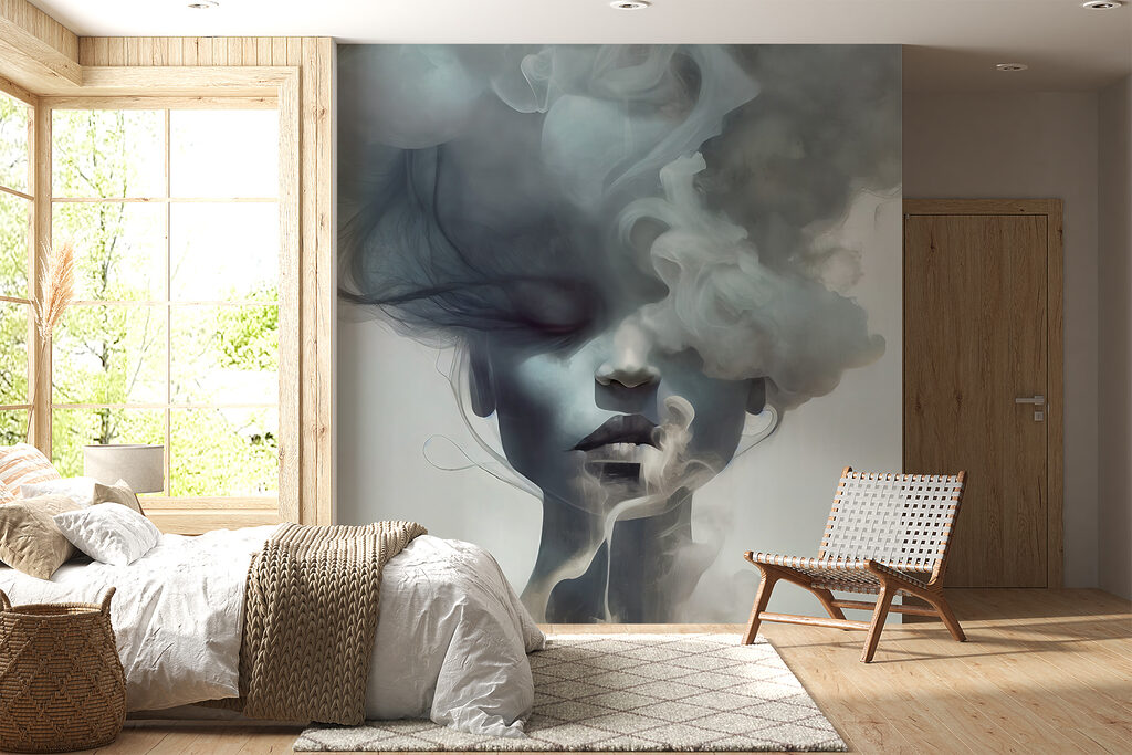 Gesicht hinter blauen Wolken — Interieur 5