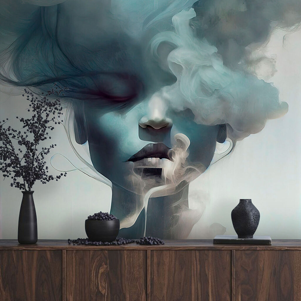 Gesicht hinter blauen Wolken — Interieur 7