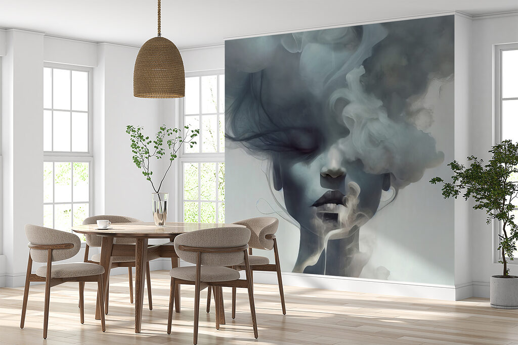 Gesicht hinter blauen Wolken — Interieur 8