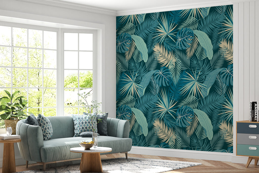 Palmen in Ozeanfarben — Interieur 4