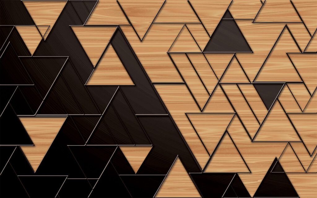 Schwarz-braune Dreiecke — ganzes Design