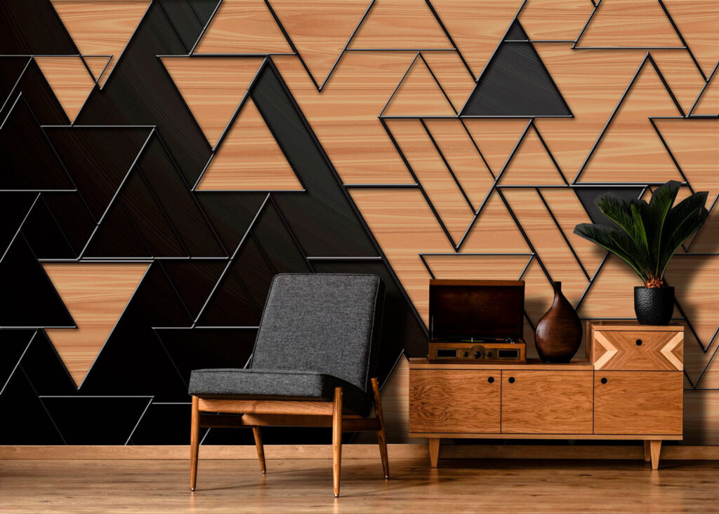 Schwarz-braune Dreiecke — Interieur 2