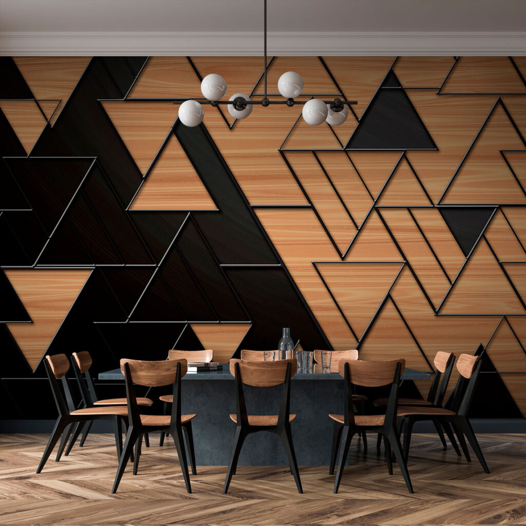 Schwarz-braune Dreiecke — Interieur 3