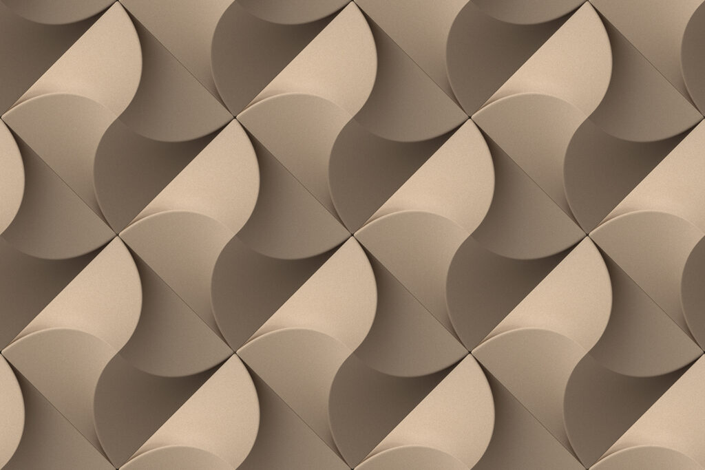 Geometrie in sanften Tönen — ganzes Design