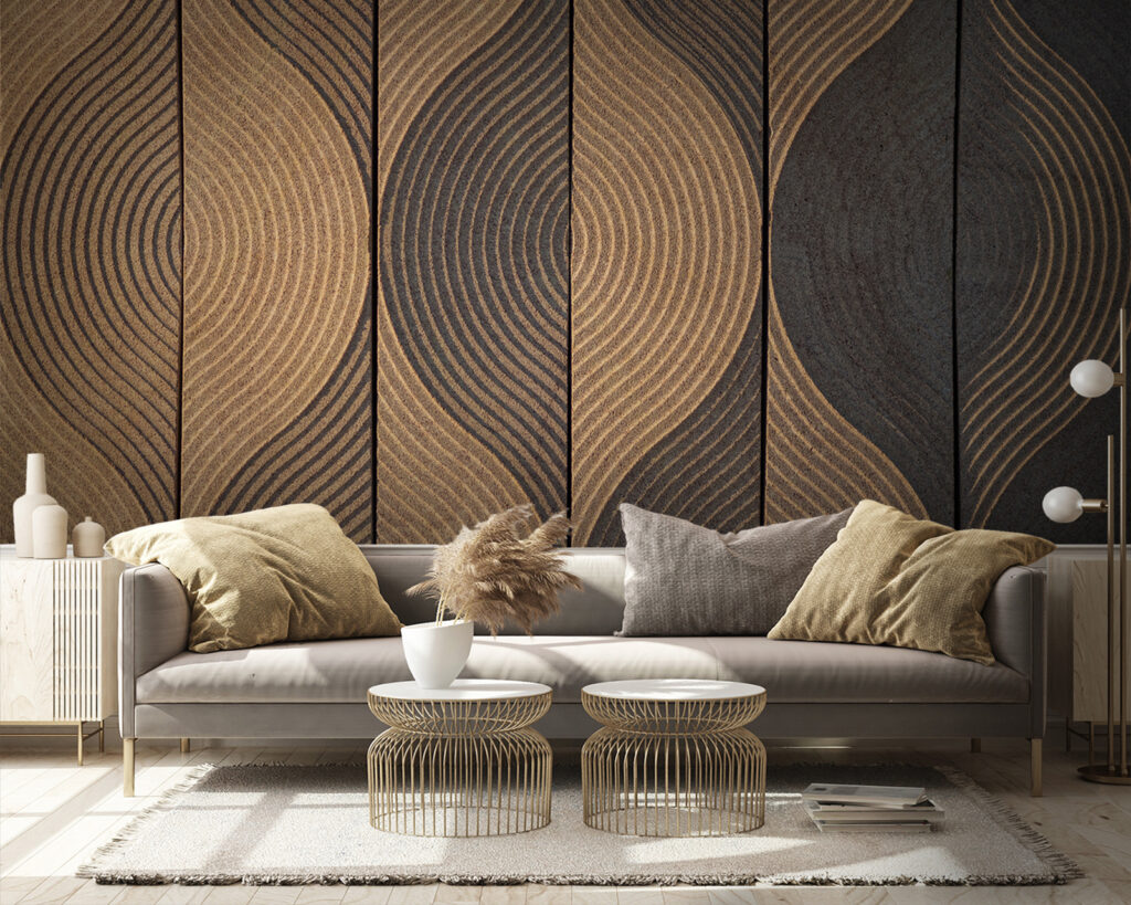 Fließende Linien in Erdtönen — Interieur 4