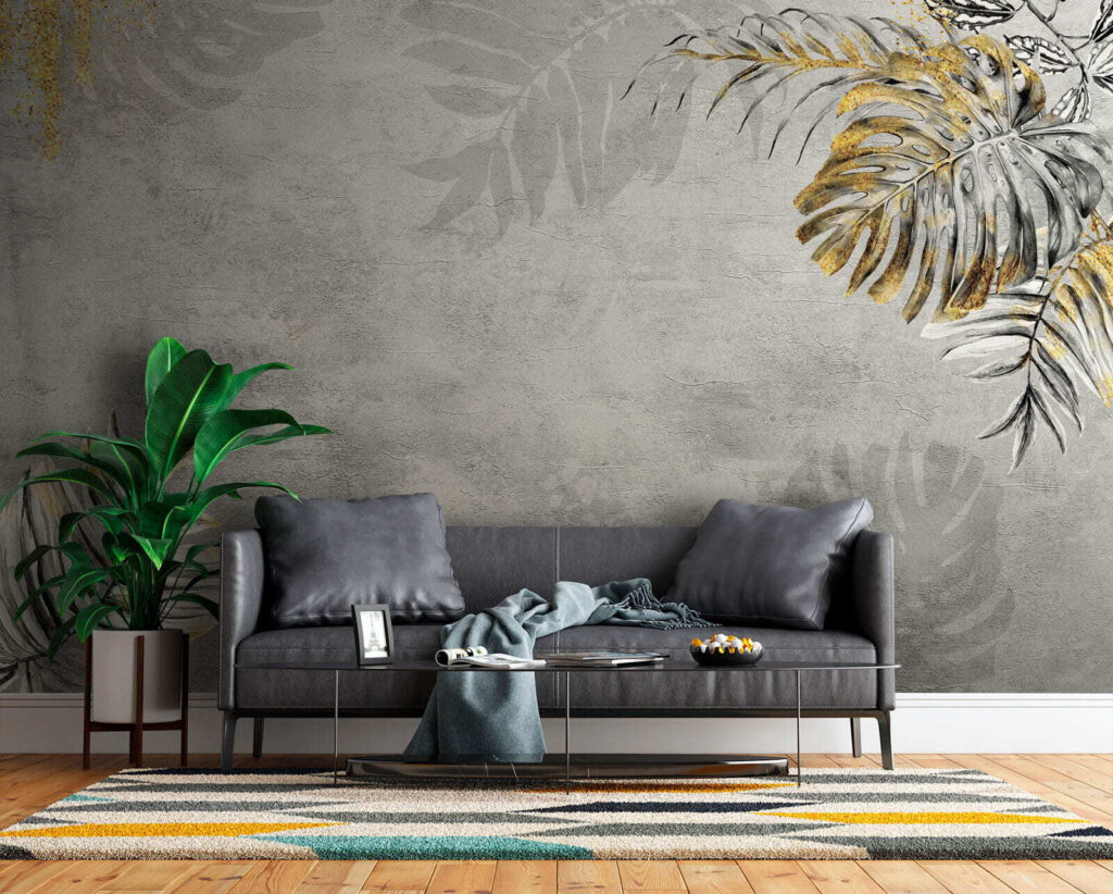 Tropenblätter auf ruhigem Grund — Interieur 2