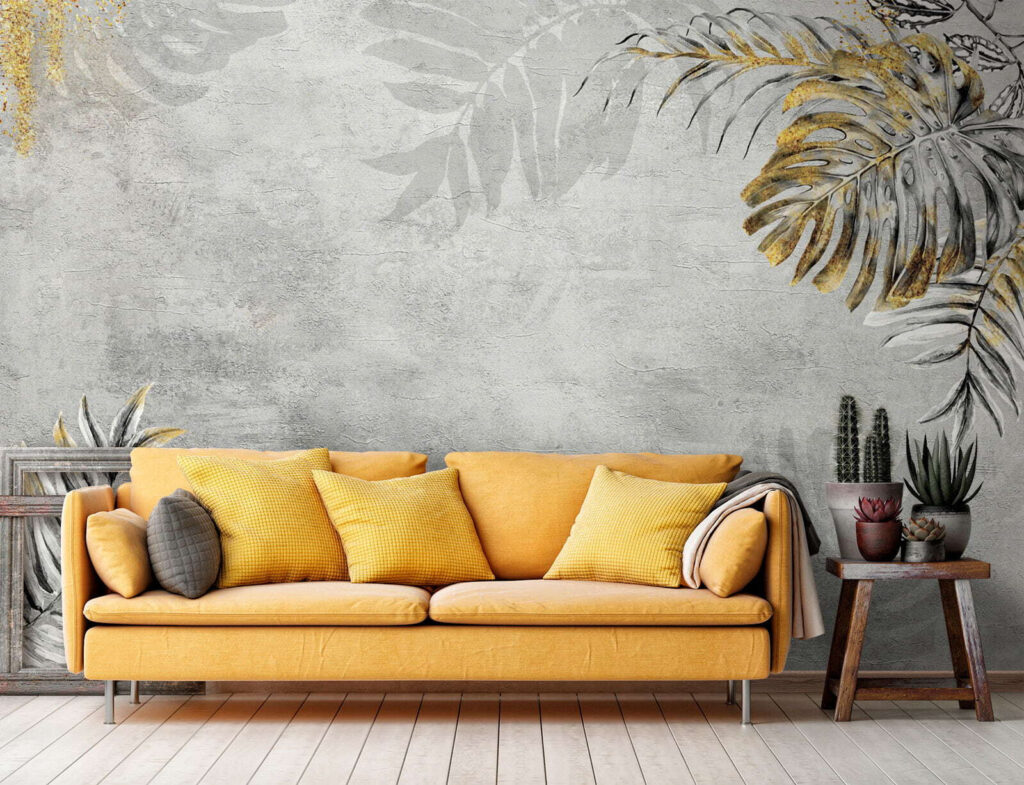 Tropenblätter auf ruhigem Grund — Interieur 3