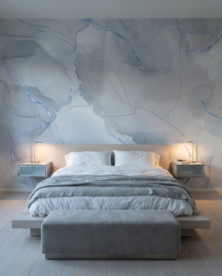 Blasse Adern mit Lichtspuren — Interieur 2