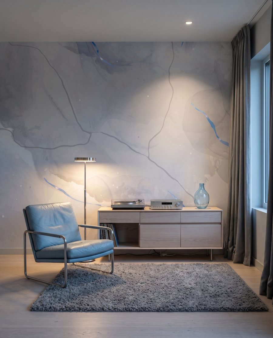 Blasse Adern mit Lichtspuren — Interieur 4