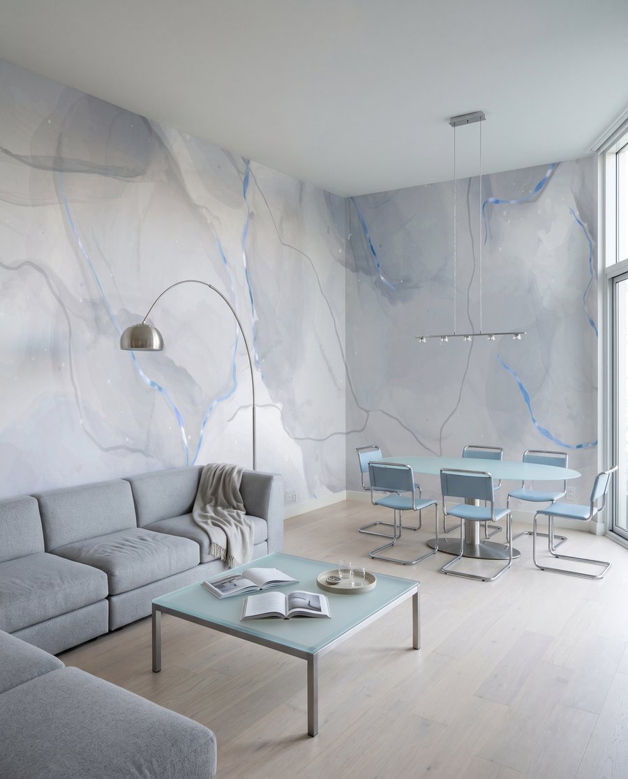 Blasse Adern mit Lichtspuren — Interieur 1