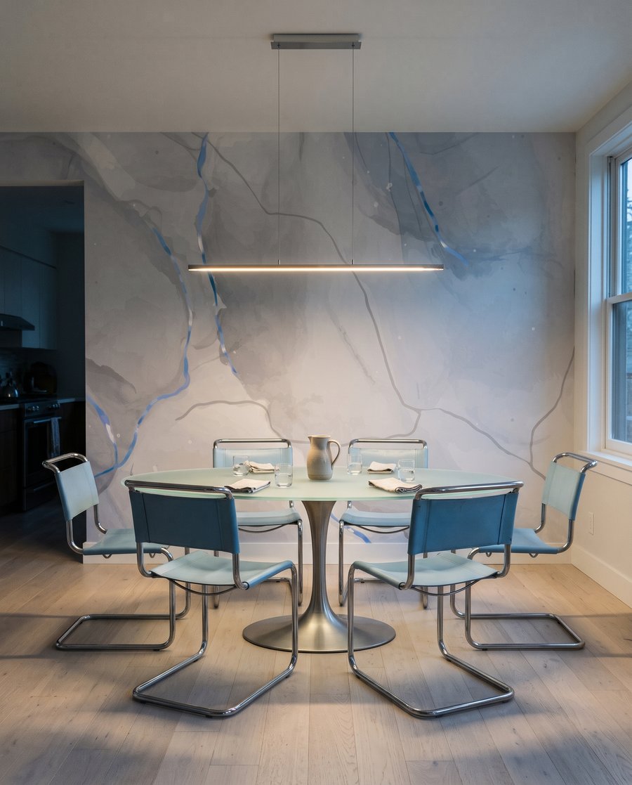 Blasse Adern mit Lichtspuren — Interieur 7