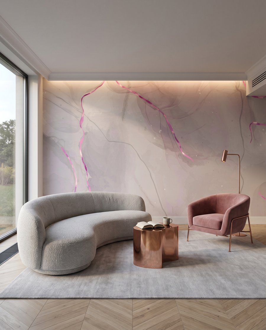 Blasse Adern mit Lichtspuren — Interieur 1